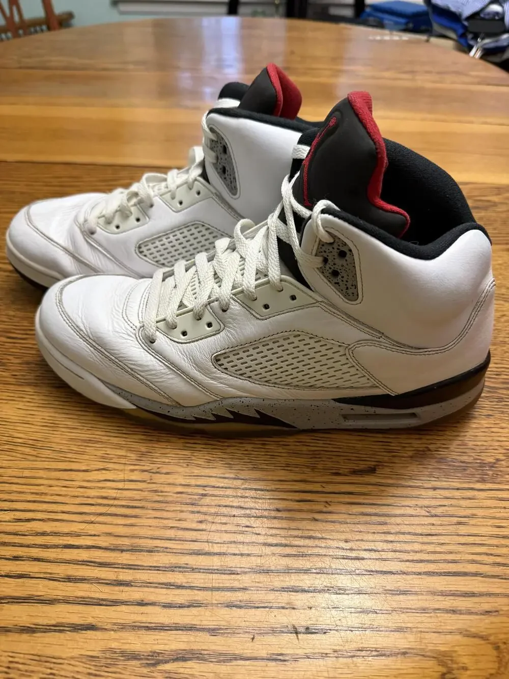 Air Jordan 5 Retro Fire Red Shoes Mens Size 13 136027-104 OG 2013 Sneakers